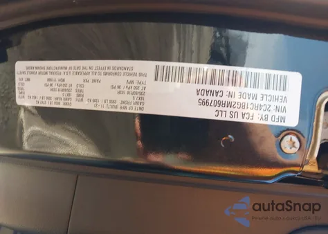 2021 Chrysler Pacifica Touring L from USA, damaged, VIN 2C4RC1BG2MR607995